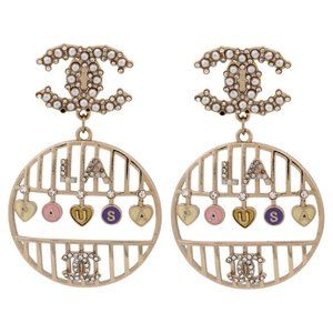 Chanel Bird Cage Pearl LA PAUSA CC Earrings